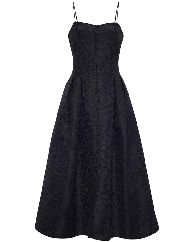 Adam Lippes Rickie Midikleid - Schwarz Schwarz