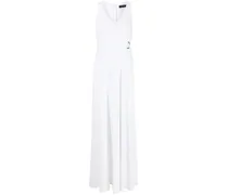 Langes Wickelkleid - Weiß