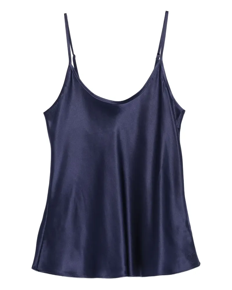 Agent Provocateur Cecily Top aus Satin - Blau Blau
