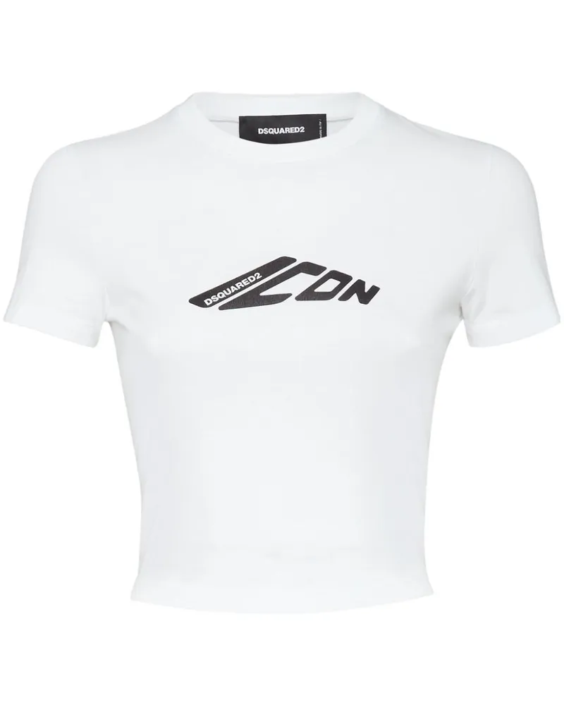 Dsquared2 T-Shirt mit "Icon"-Print - Weiß Weiß