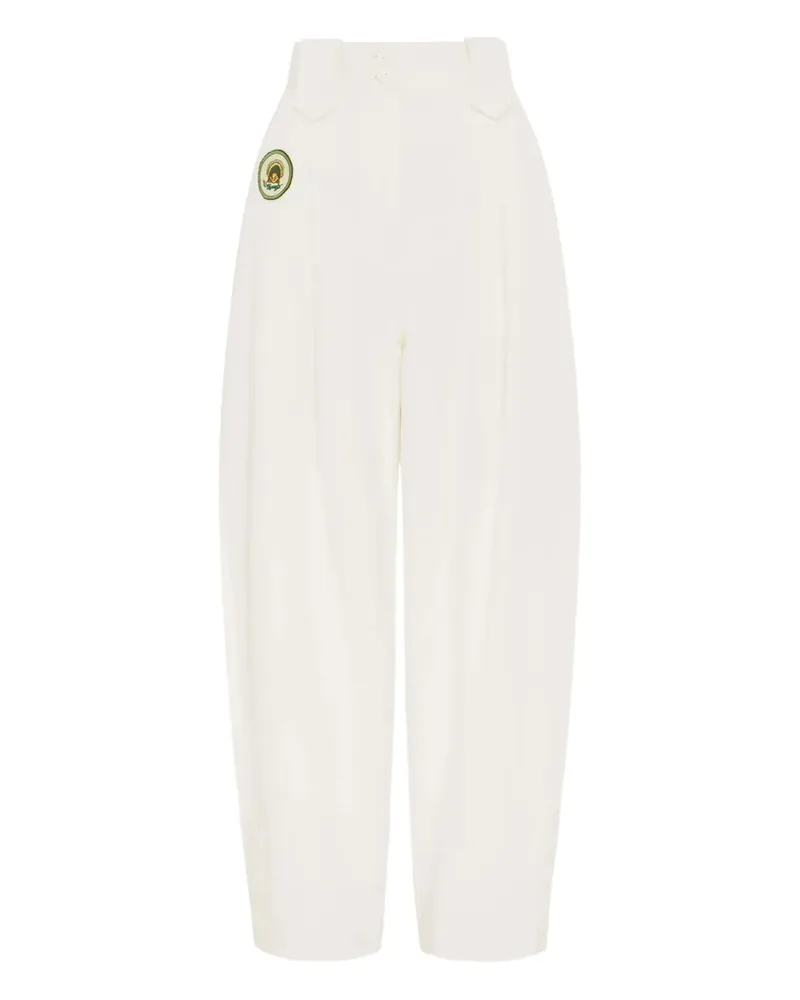 ALEMAIS Plissierte Hose - Weiß Weiß