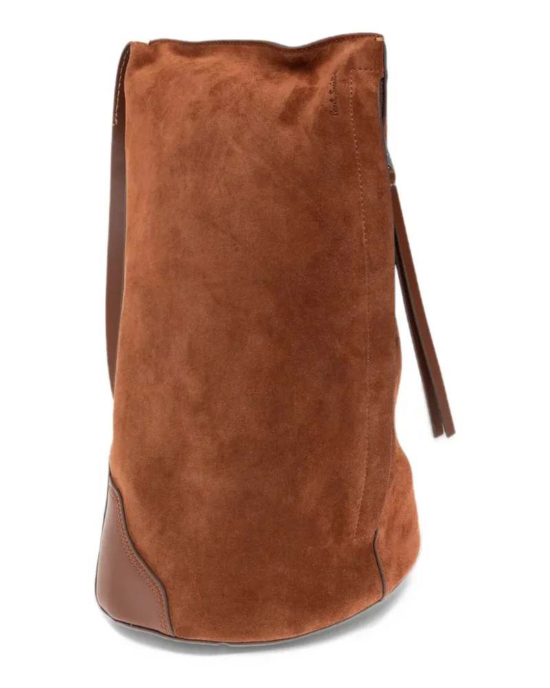 Paul Smith suede sling backpack - Braun Braun