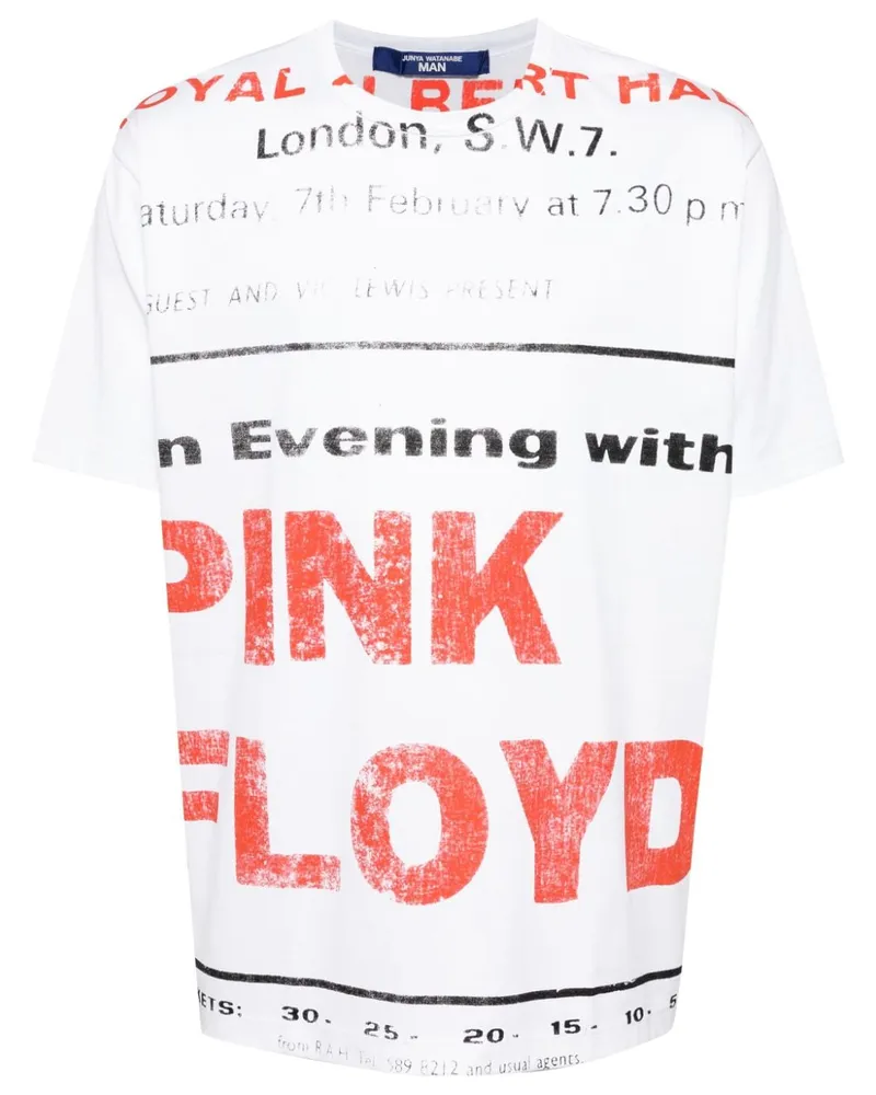 Junya Watanabe Pink Floyd T-Shirt - Weiß Weiß