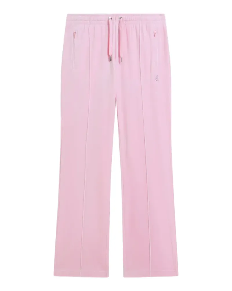 Juicy Couture Velours-Jogginghose mit Diamanté-Logo - Rosa Rosa