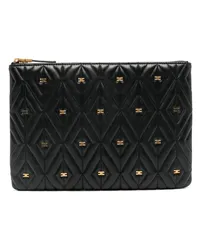 Elisabetta Franchi Étoile Clutch Schwarz