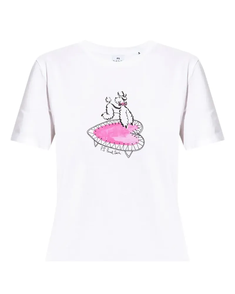 Paul Smith T-Shirt mit Hunde-Print - Weiß Weiß