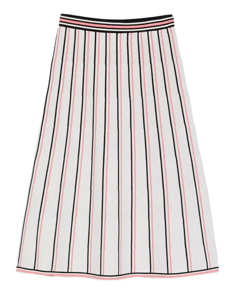J.Lindeberg striped knit midi skirt - Weiß Weiß