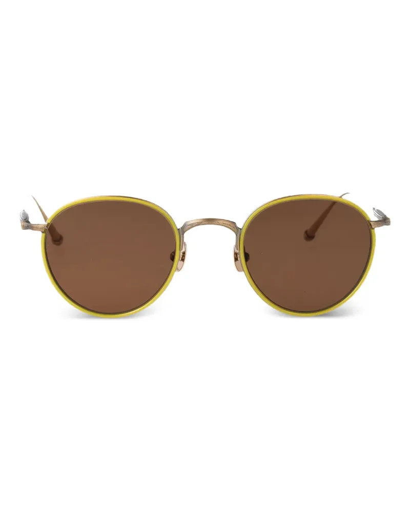 MATSUDA Sonnenbrille mit rundem Gestell - Gold Gold