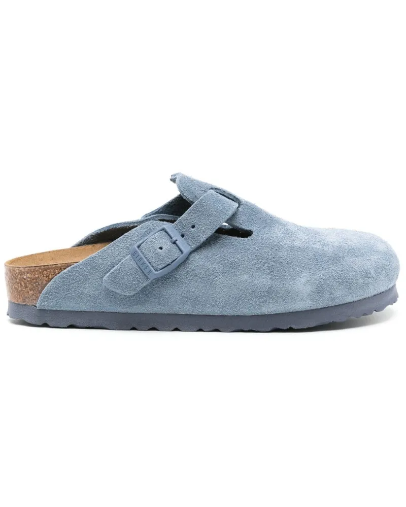 Birkenstock Boston BS Wildleder-Mules Blau