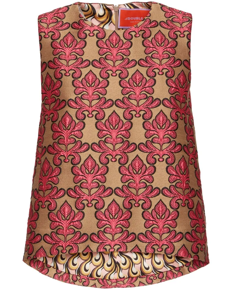 La DoubleJ Oberteil aus Jacquard - Rosa Rosa