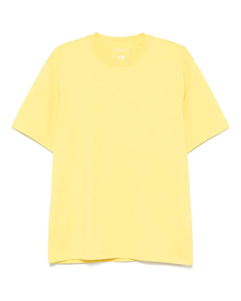 Y-3 T-Shirt mit Logo-Streifen - Gelb Gelb