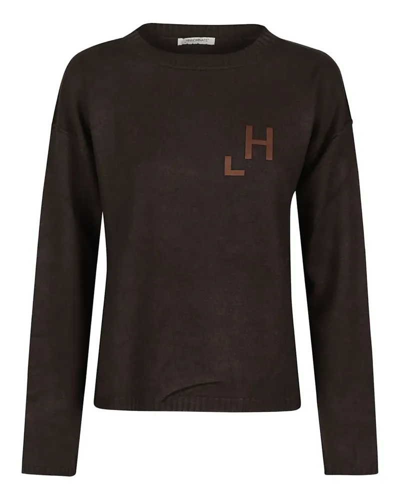HINNOMINATE logo-appliqué sweater - Braun Braun