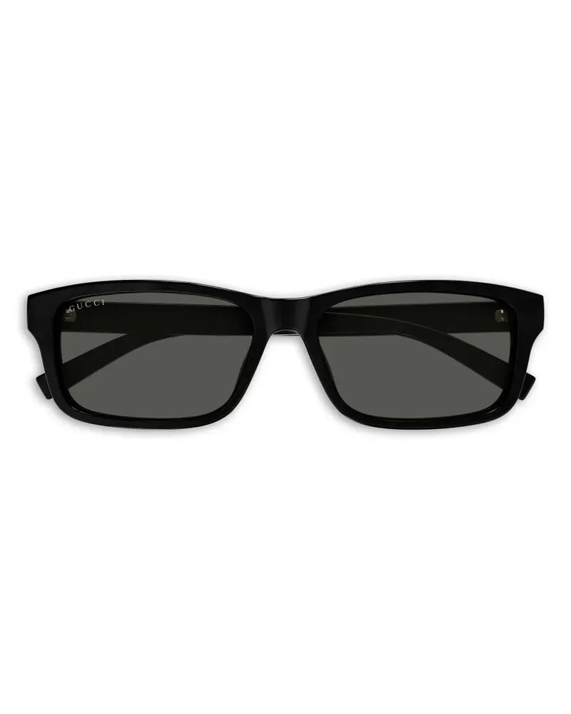 Gucci GG1986SA Sonnenbrille mit eckigem Gestell - Schwarz Schwarz
