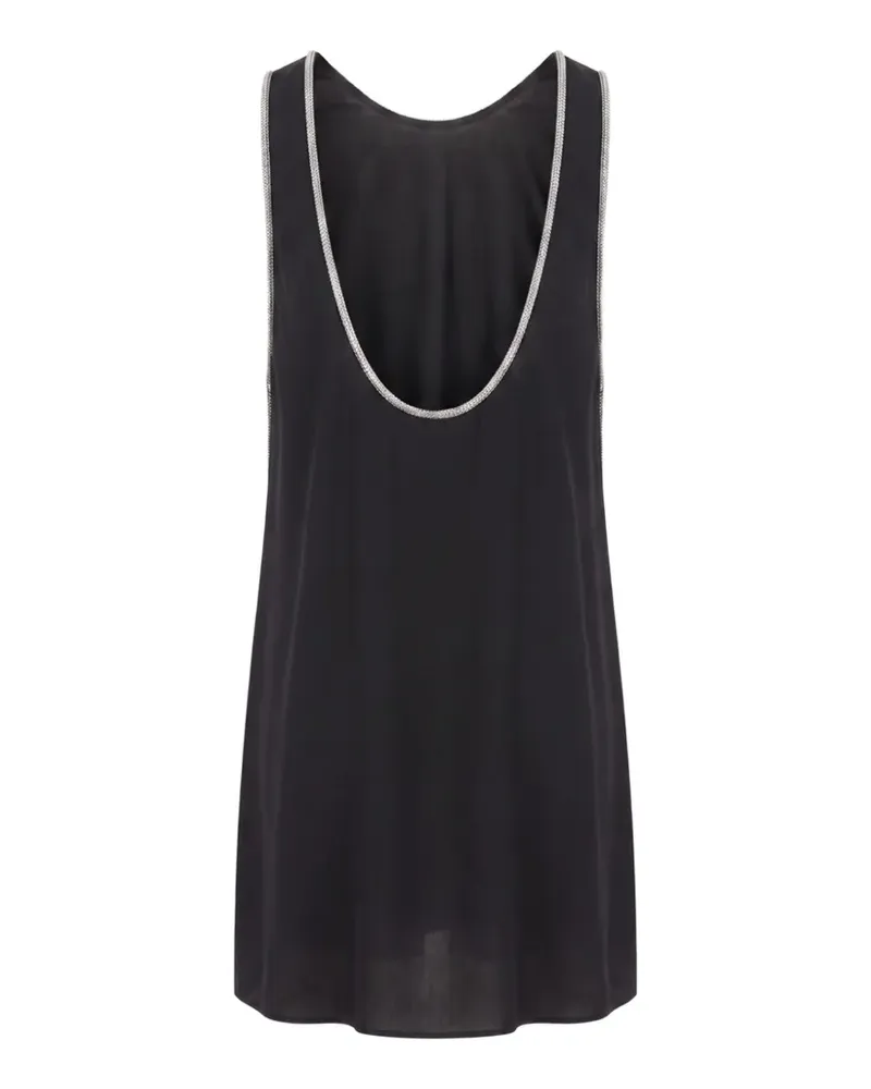 SPORTMAX Minikleid mit Kettenbesatz - Schwarz Schwarz