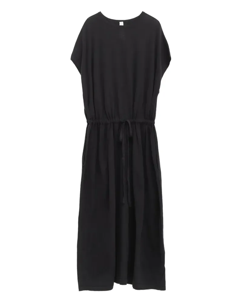 Lauren Manoogian Midikleid mit Kordelzug - Schwarz Schwarz