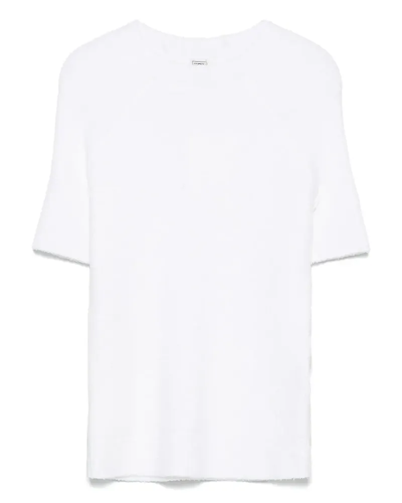 Totême T-Shirt aus Frottee-Strick - Weiß Weiß