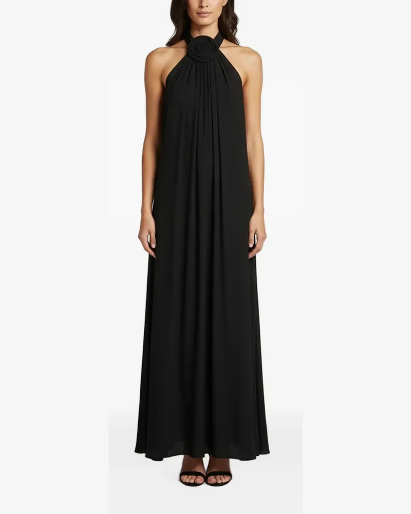 Magda Butrym draped maxi dress - Schwarz Schwarz