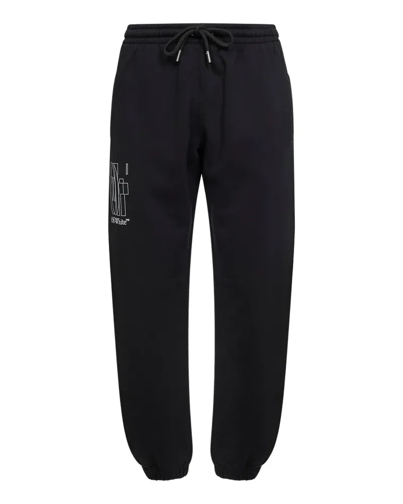 OFF-WHITE Jogginghose mit Logo - Schwarz Schwarz