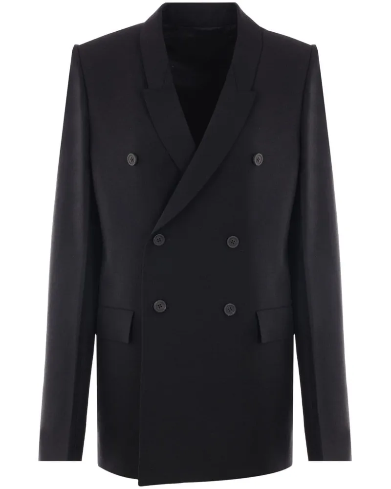 Rick Owens Doppelreihiger Blazer - Schwarz Schwarz