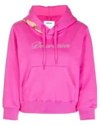 Doublet Hoodie mit Strass-Logo Rosa