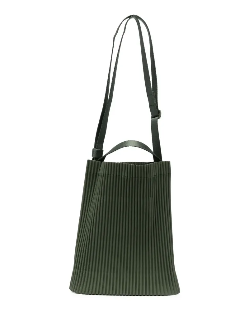Issey Miyake pleated messenger bag - Grün Grün