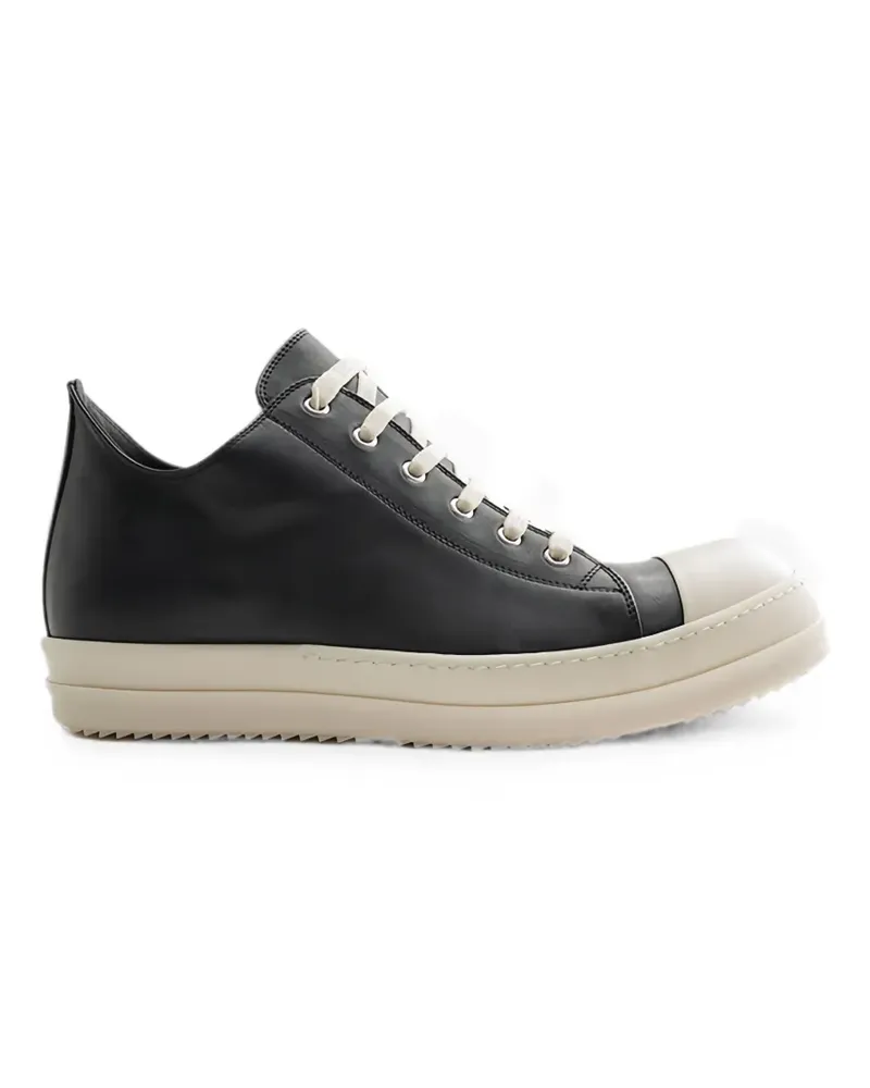 Rick Owens leather sneakers - Schwarz Schwarz