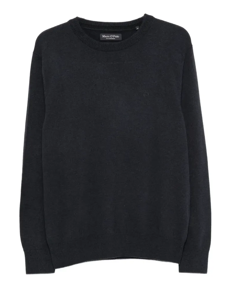 Marc O'Polo Pullover mit Logo-Stickerei - Blau Blau