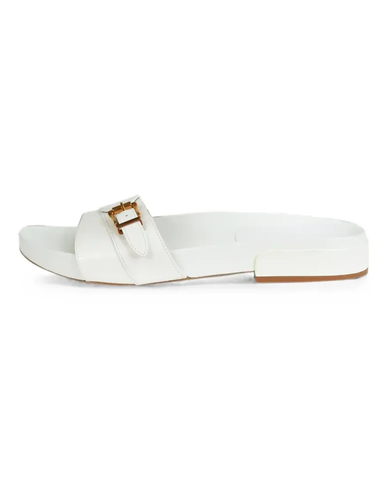 Gabriela Hearst buckled leather sandals - Weiß Weiß