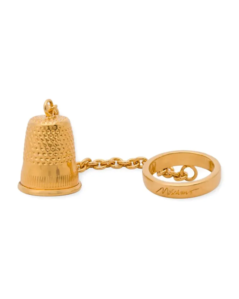 Moschino Ring mit Fingerhutanhänger - Gold Gold
