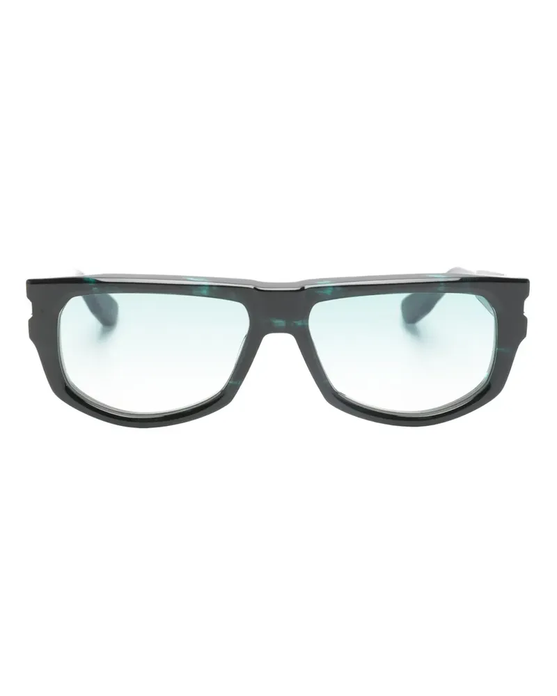 DITA Pridm Sonnenbrille mit geometrischem Gestell - Schwarz Schwarz