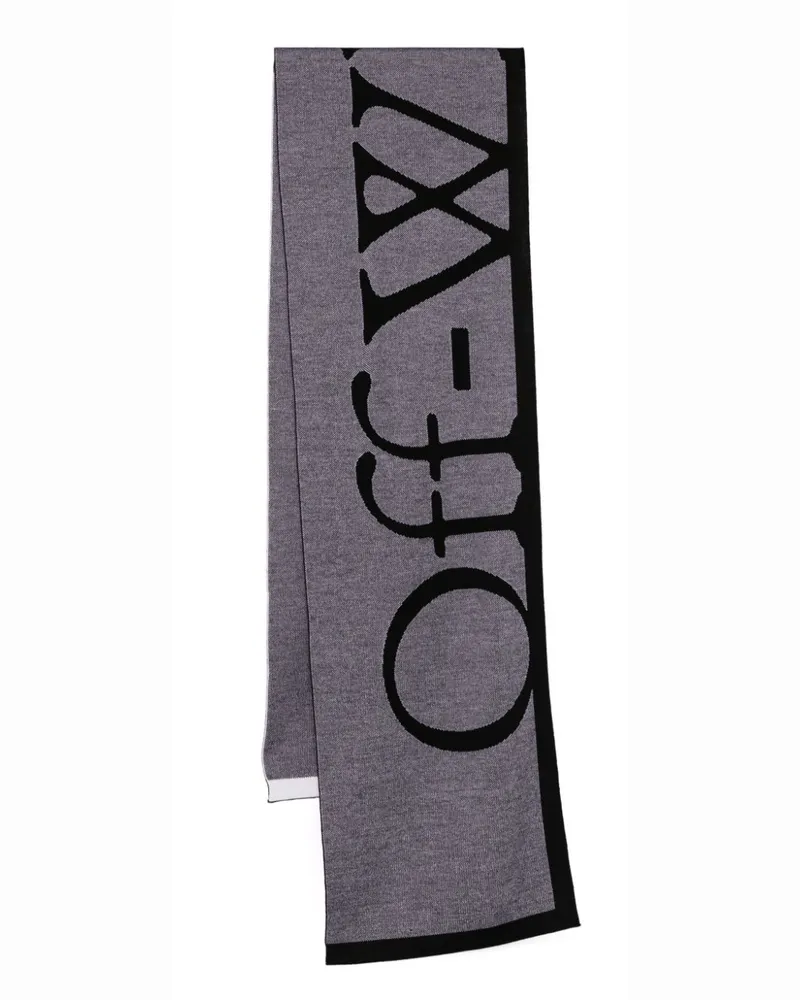 OFF-WHITE Bookish Schal aus Jacquard - Schwarz Schwarz