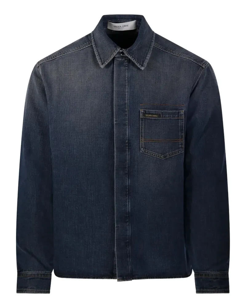 Golden Goose chest-pocket denim jacket - Blau Blau