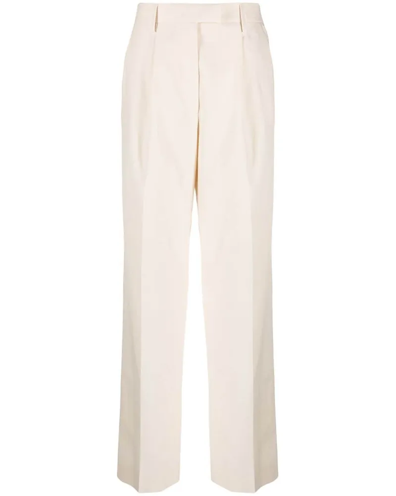 Prada Klassische Hose mit Bügelfalten - Nude Nude