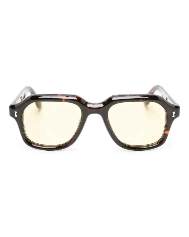 CHIMI Sonnenbrille mit geometrischem Gestell - Braun Braun