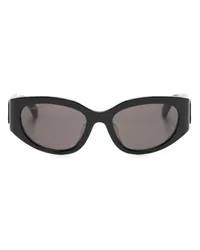 Balenciaga Sonnenbrille mit ovalem Gestell Schwarz