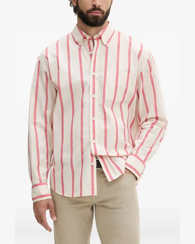 Gant vertical-stripe button-down shirt - Nude Nude