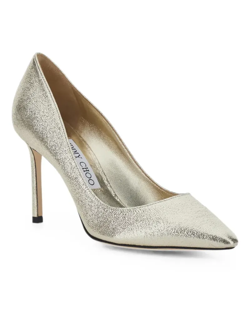 Jimmy Choo Romy Pumps im Metallic-Look 85cm - Silber Silber