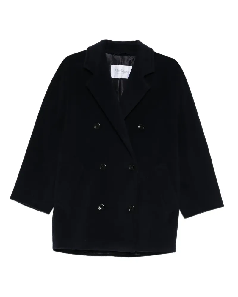 Max Mara Doppelreihiger Mantel - Blau Blau