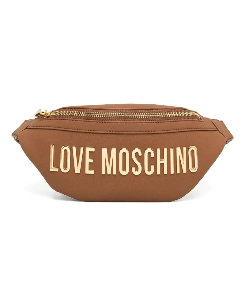 Moschino Gürteltasche mit Logo - Braun Braun