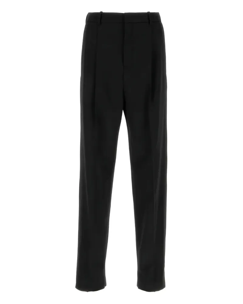 Saint Laurent Klassische Wollhose - Schwarz Schwarz