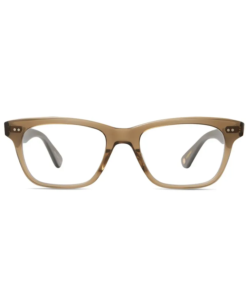 Garrett Leight Brille mit eckigem Gestell - Braun Braun
