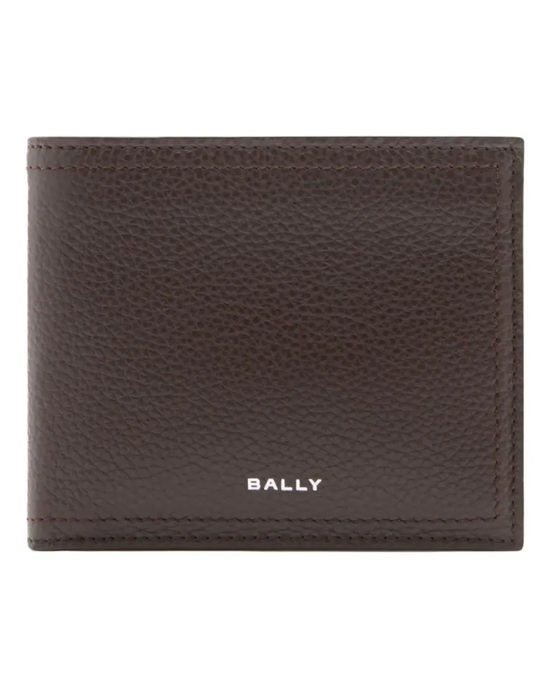Bally Capitol Portemonnaie aus strukturiertem Leder - Braun Braun