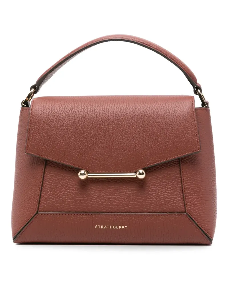 Strathberry Mosaic leather tote bag - Braun Braun