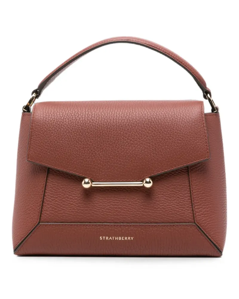 Strathberry Mosaic leather tote bag - Braun Braun