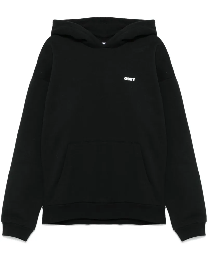Obey Bold Star Hoodie - Schwarz Schwarz