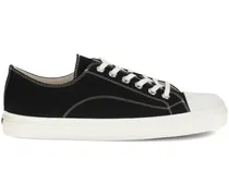 Canvas-Sneakers mit Schnürung - Schwarz