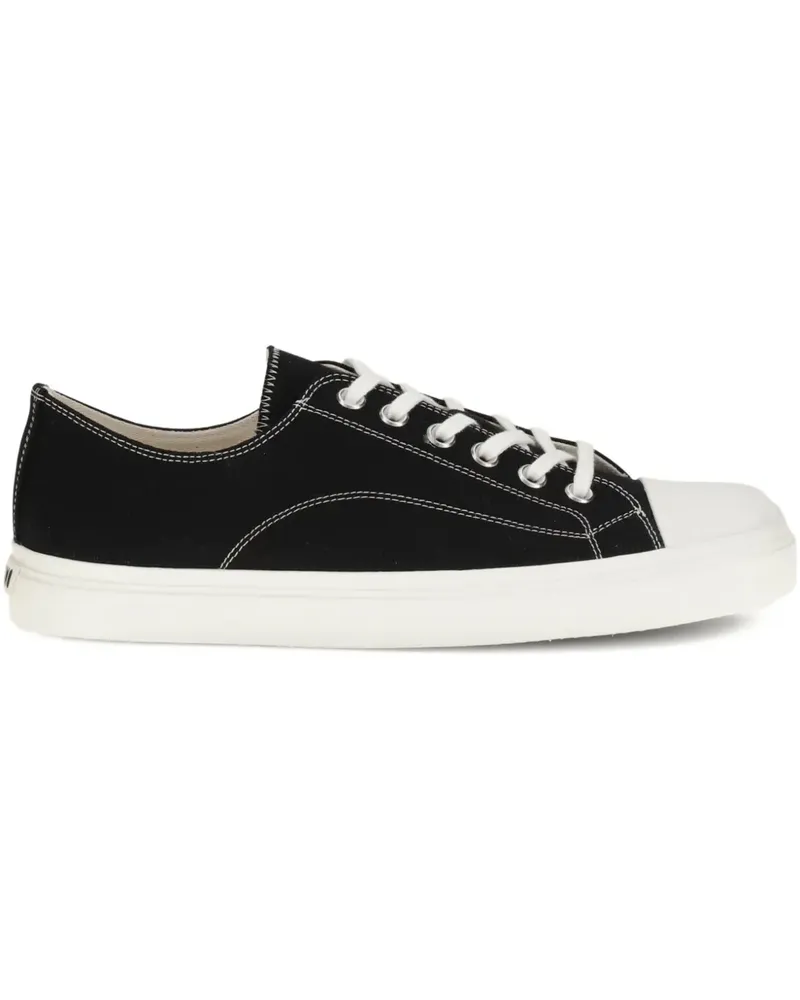 Moschino Canvas-Sneakers mit Schnürung - Schwarz Schwarz