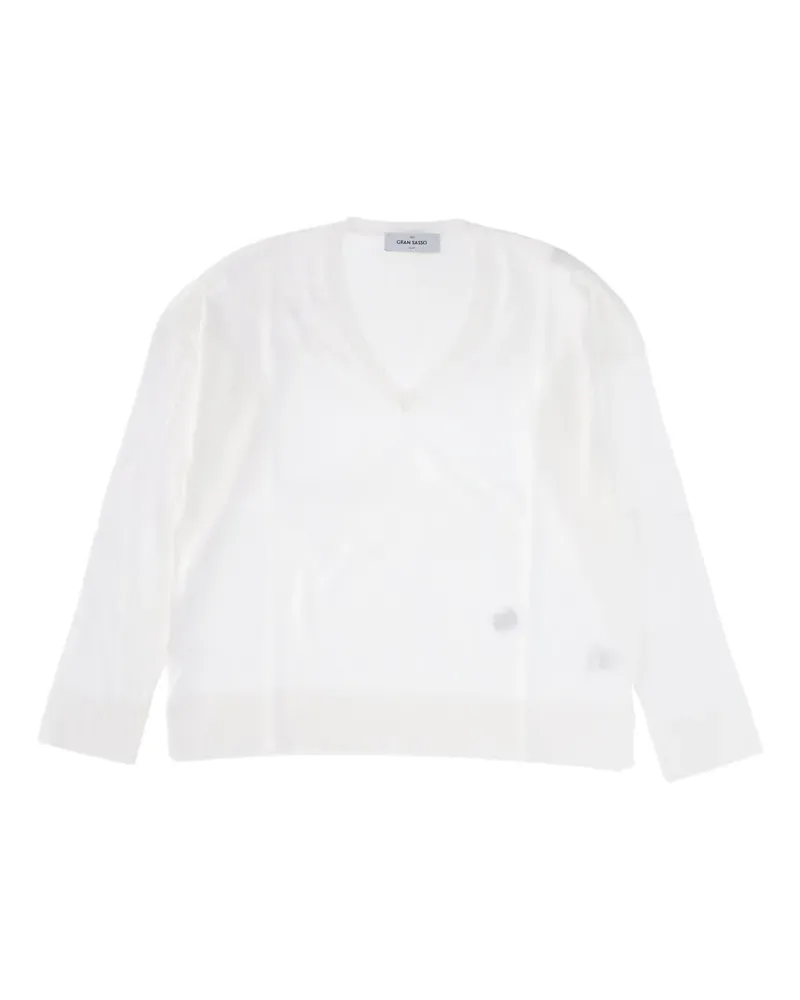 Gran Sasso Klassisches T-Shirt - Weiß Weiß