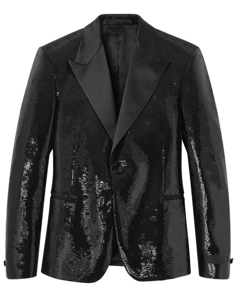 Versace Verziertes Sakko - Schwarz Schwarz
