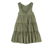 Gestuftes Aino Minikleid - Grün